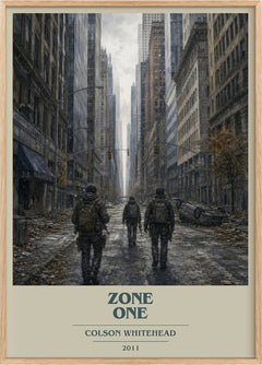 Zone One Book Cover Poster by Colson Whitehead