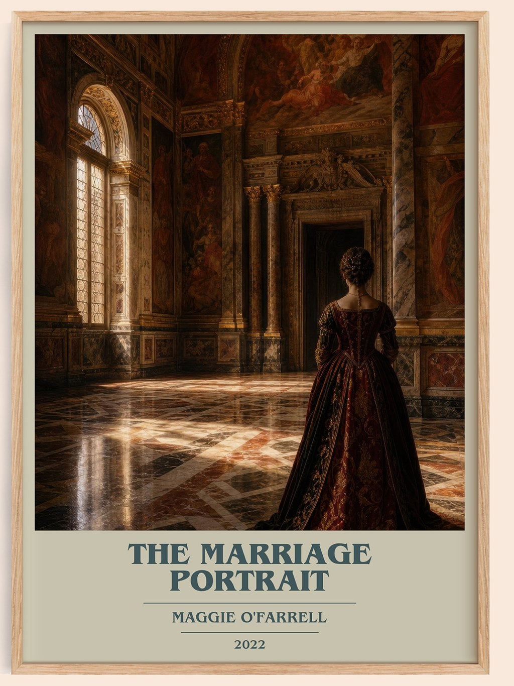 The Marriage Portrait book cover book poster by Maggie O'Farrell – framed literary art print