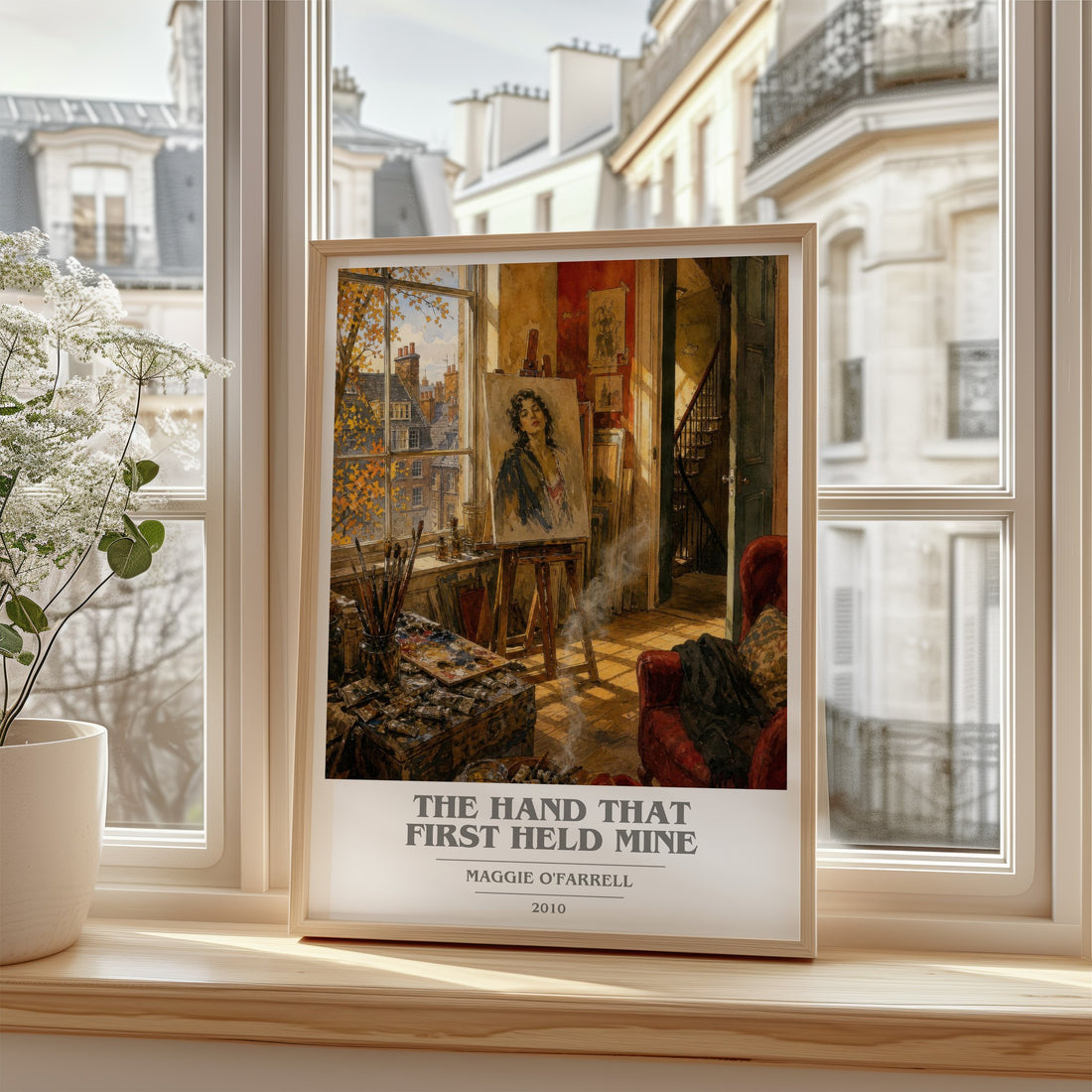 The Hand That First Held Mine book cover poster colour and style options – Maggie O'Farrell book art