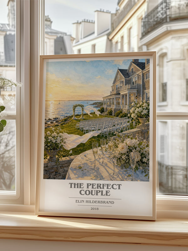 The Perfect Couple book cover poster colour and style options – Elin Hilderbrand book art