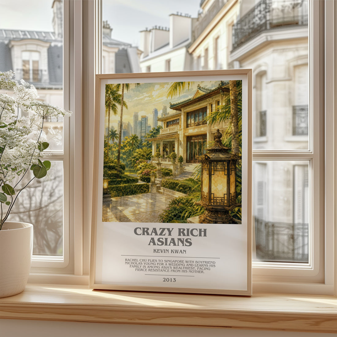 Crazy Rich Asians bookish poster colour and style options – Kevin Kwan book art