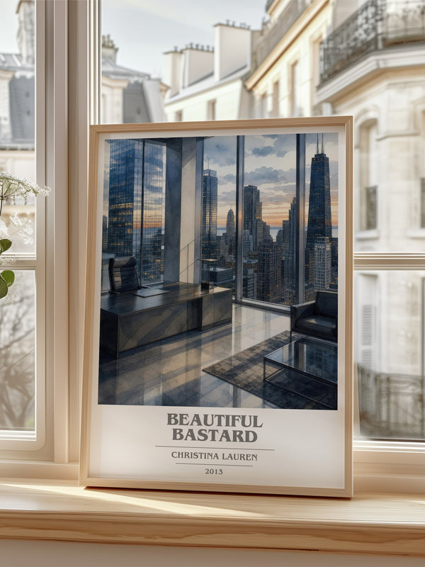 Beautiful Bastard book cover poster colour and style options – Christina Lauren book art