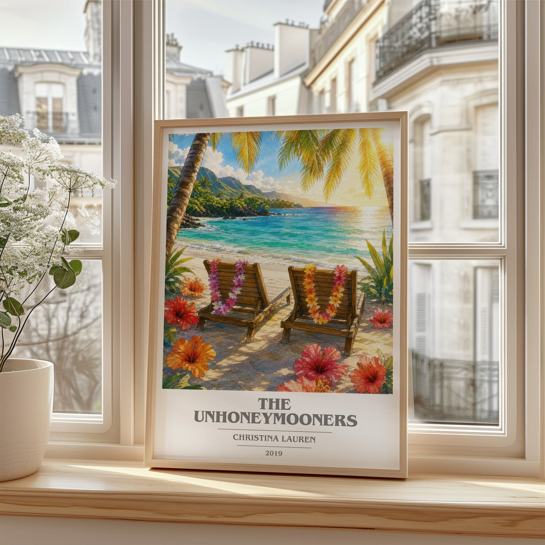 The Unhoneymooners book cover poster colour and style options – Christina Lauren book art