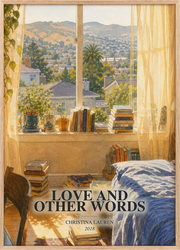 Love and Other Words Book Watercolour Illustration by Christina Lauren