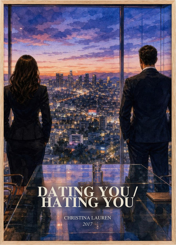 Dating You / Hating You Book Watercolour Illustration by C. Lauren