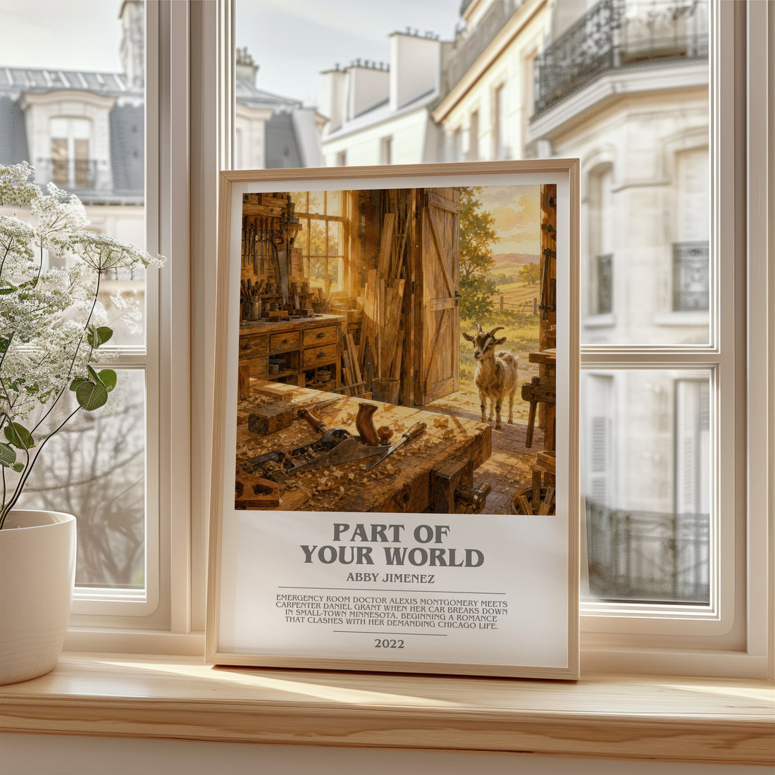 Part of Your World bookish poster colour and style options – Abby Jimenez book art