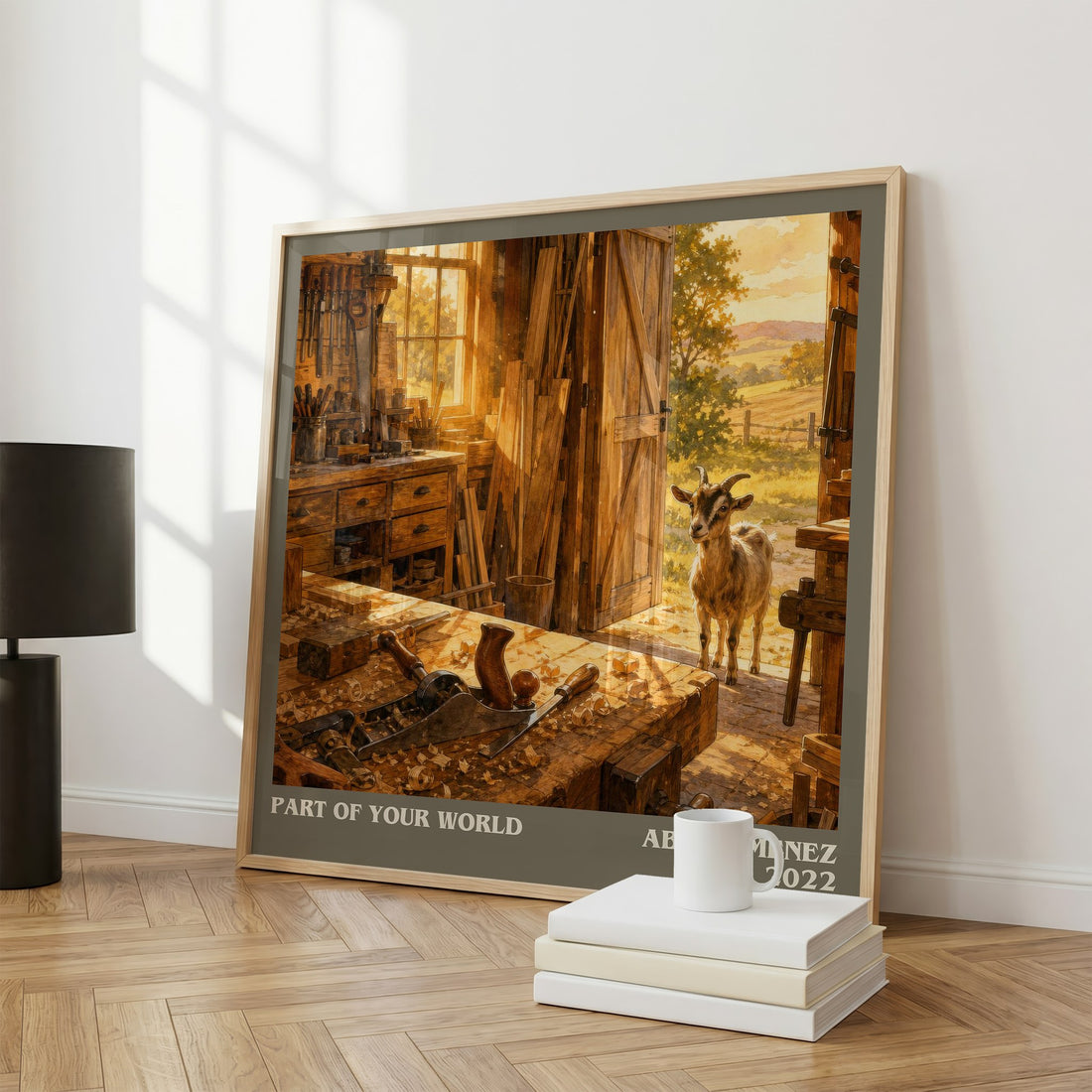 Part of Your World literary print framed by window – literary home decor
