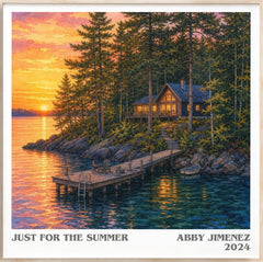 Just for the Summer Literary Art Print by Abby Jimenez