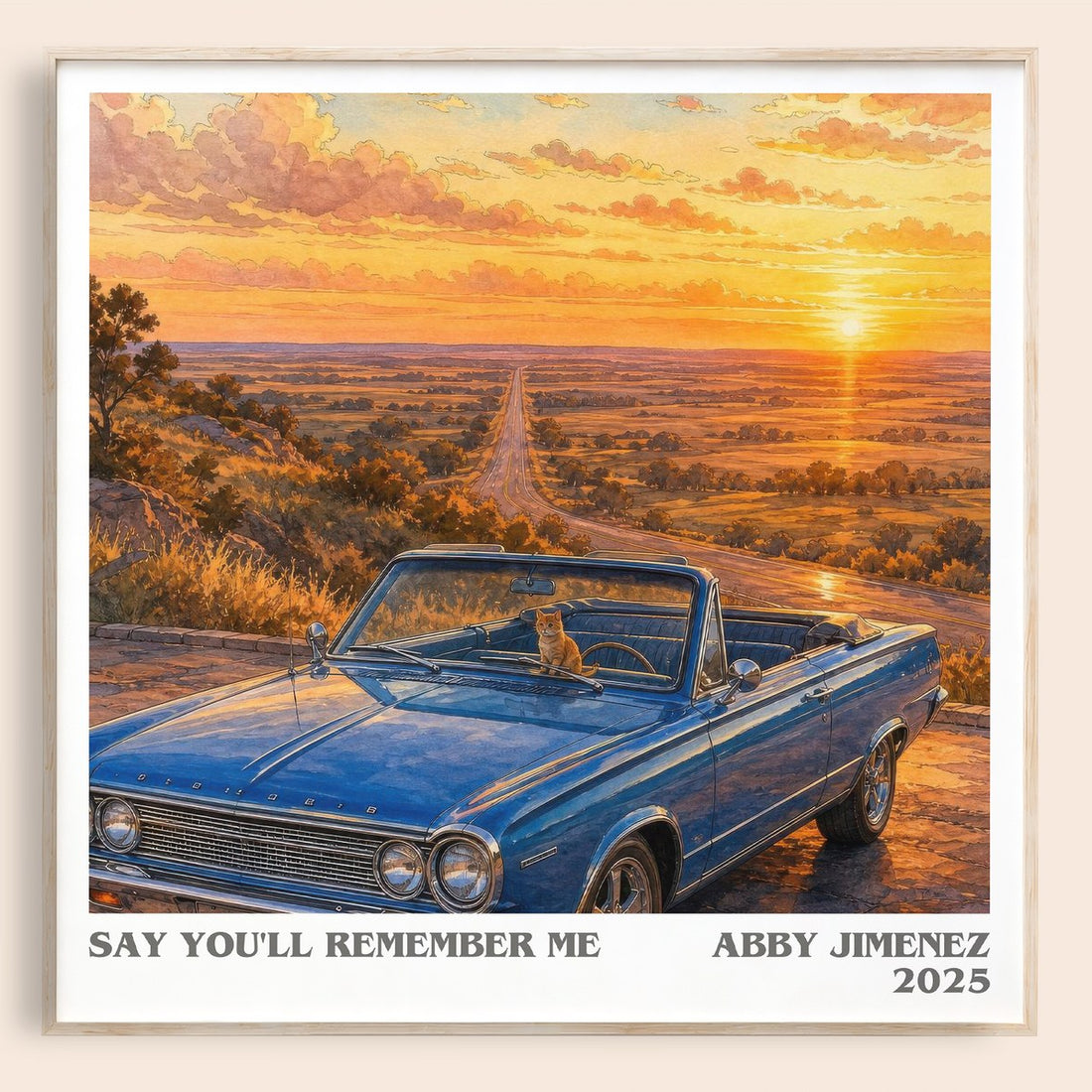 Say You'll Remember Me literary book poster by Abby Jimenez – framed literary art print