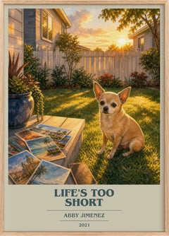 Life's Too Short Book Cover Poster by Abby Jimenez