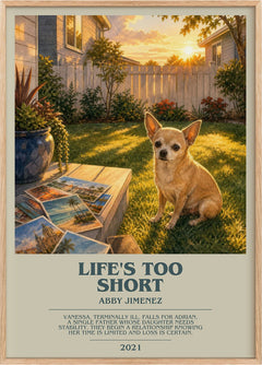 Life's Too Short Bookish Wall Art by Abby Jimenez