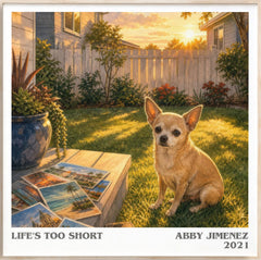 Life's Too Short Literary Art Print by Abby Jimenez