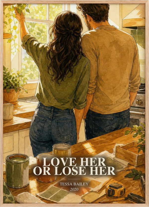 Love Her or Lose Her Book Watercolour Illustration by Tessa Bailey