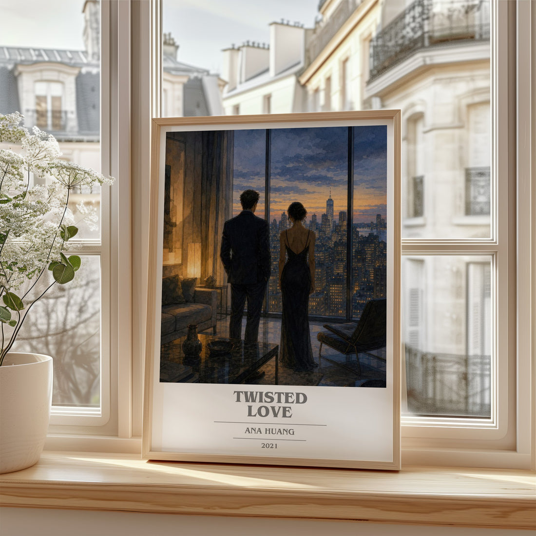 Twisted Love book cover poster colour and style options – Ana Huang book art