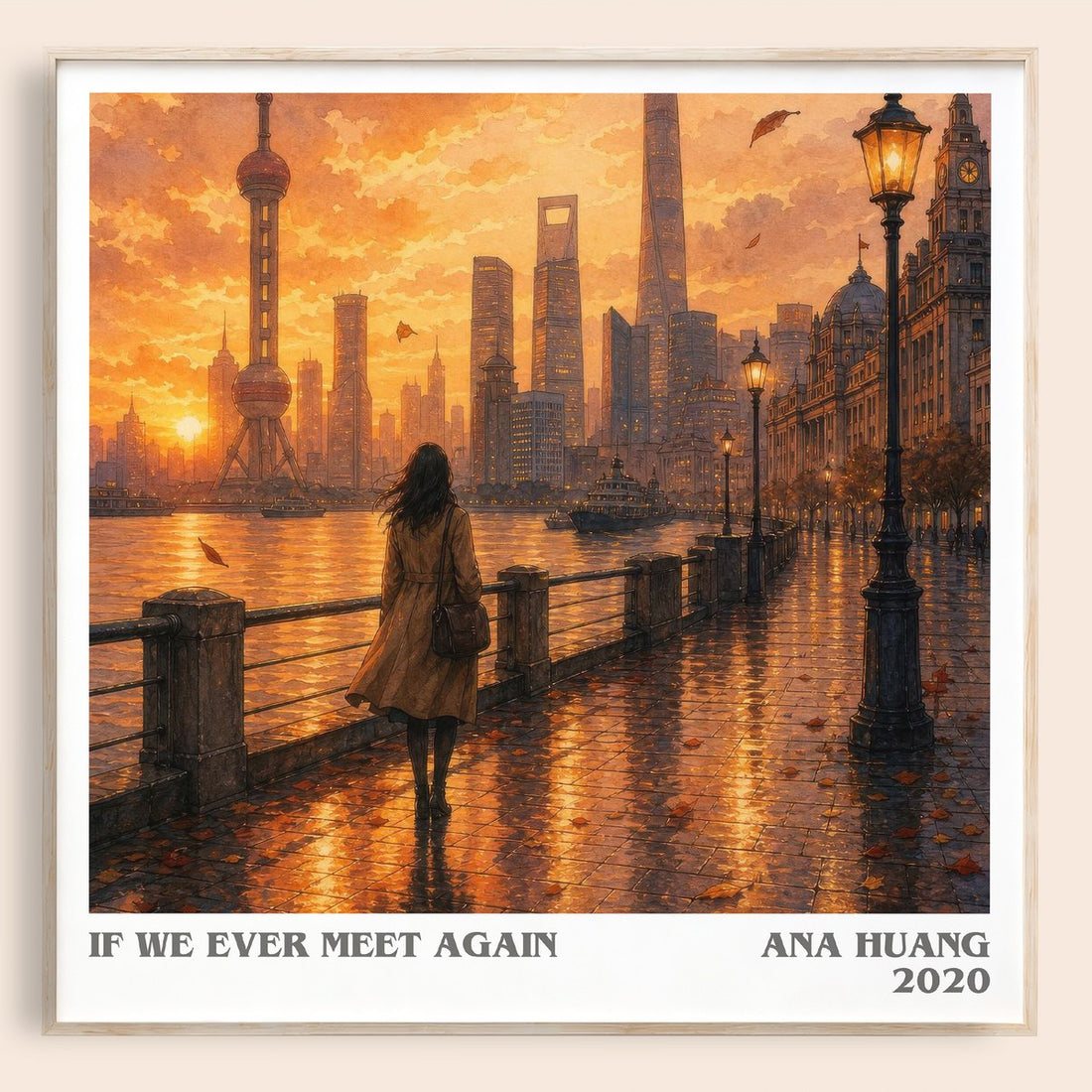 If We Ever Meet Again literary book poster by Ana Huang – framed literary art print