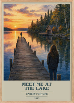Meet Me at the Lake Book Cover Poster by Carley Fortune