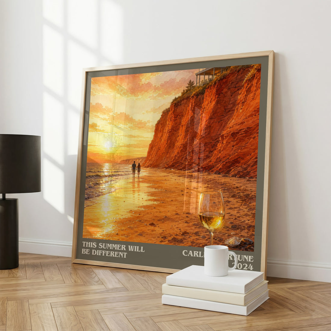This Summer Will Be Different literary print framed by window – literary home decor
