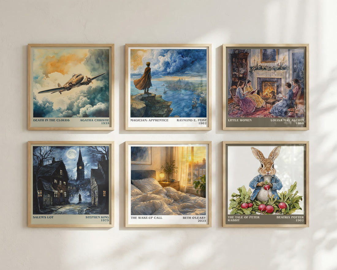 The Wake-Up Call literary art print colour and style options – Beth O'Leary book art