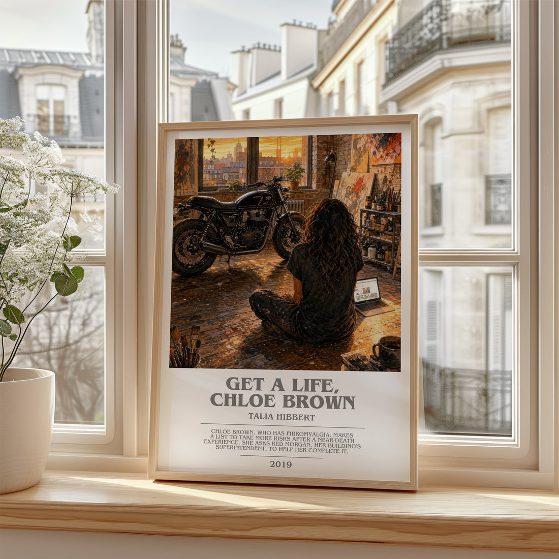 Get a Life, Chloe Brown bookish poster colour and style options – Talia Hibbert book art