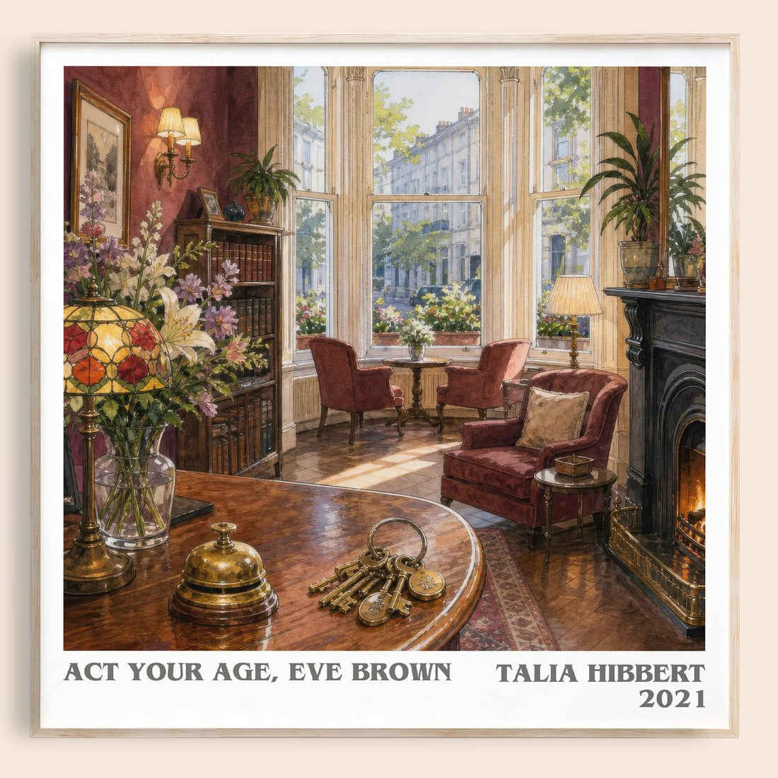 Act Your Age, Eve Brown literary book poster by Talia Hibbert – framed literary art print
