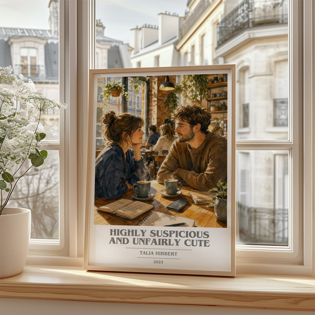 Highly Suspicious and Unfairly Cute book cover poster colour and style options – Talia Hibbert book art