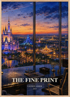 The Fine Print Book Watercolour Illustration by Lauren Asher