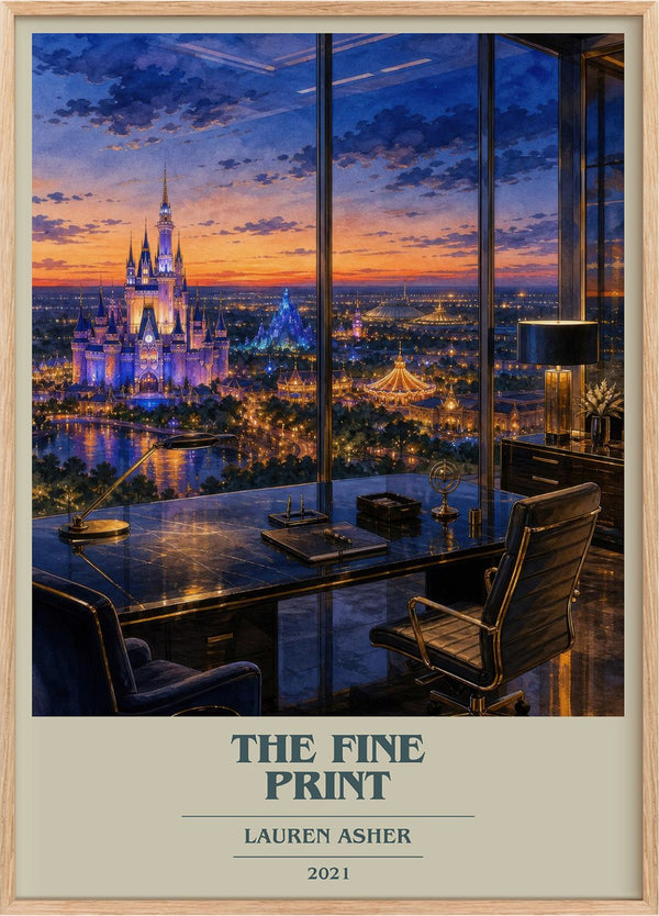 The Fine Print Book Cover Poster by Lauren Asher