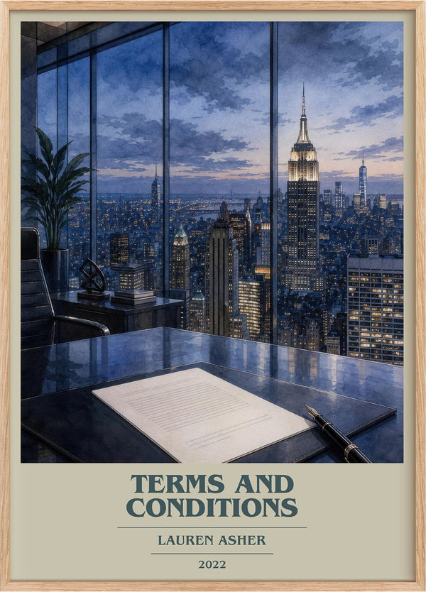 Terms and Conditions Book Cover Poster by Lauren Asher