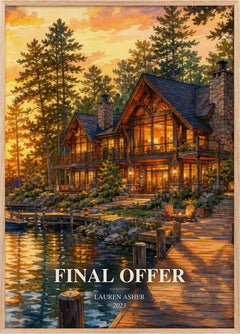 Final Offer Book Watercolour Illustration by Lauren Asher