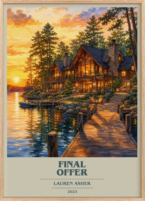 Final Offer Book Cover Poster by Lauren Asher