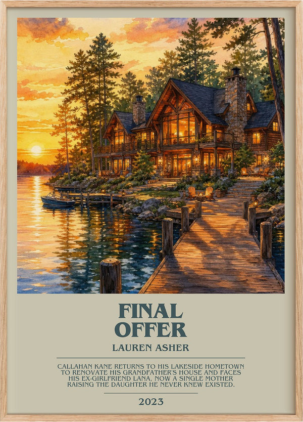 Final Offer Bookish Wall Art by Lauren Asher