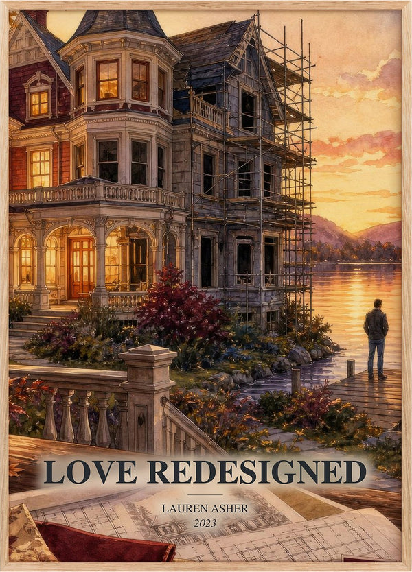 Love Redesigned Book Watercolour Illustration by Lauren Asher