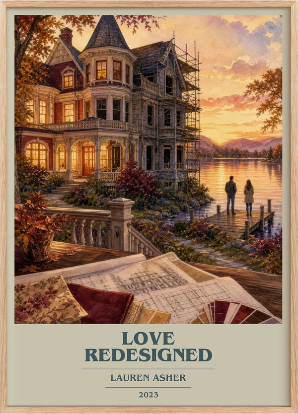 Love Redesigned Book Cover Poster by Lauren Asher