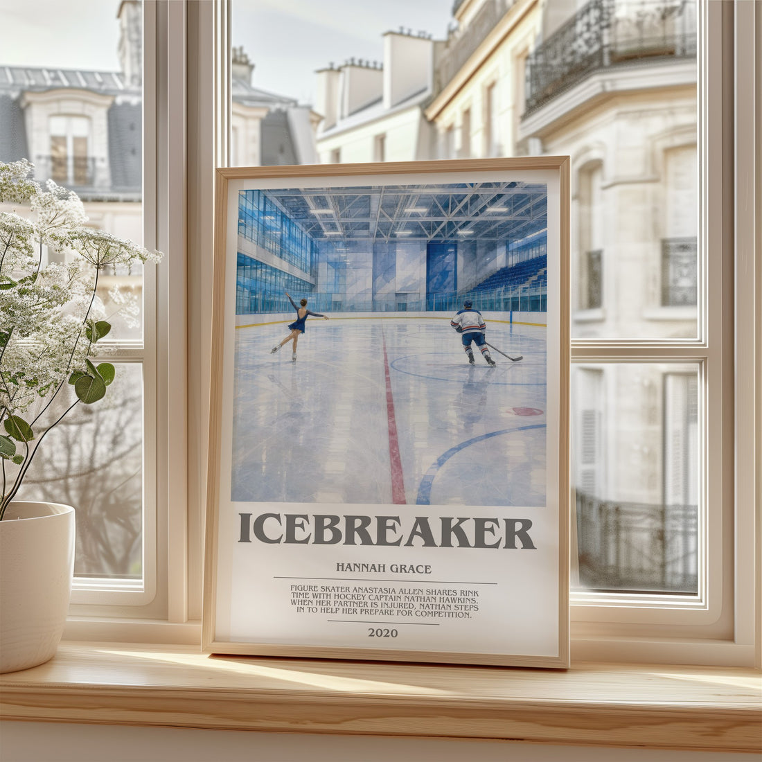 Icebreaker bookish poster colour and style options – Hannah Grace book art