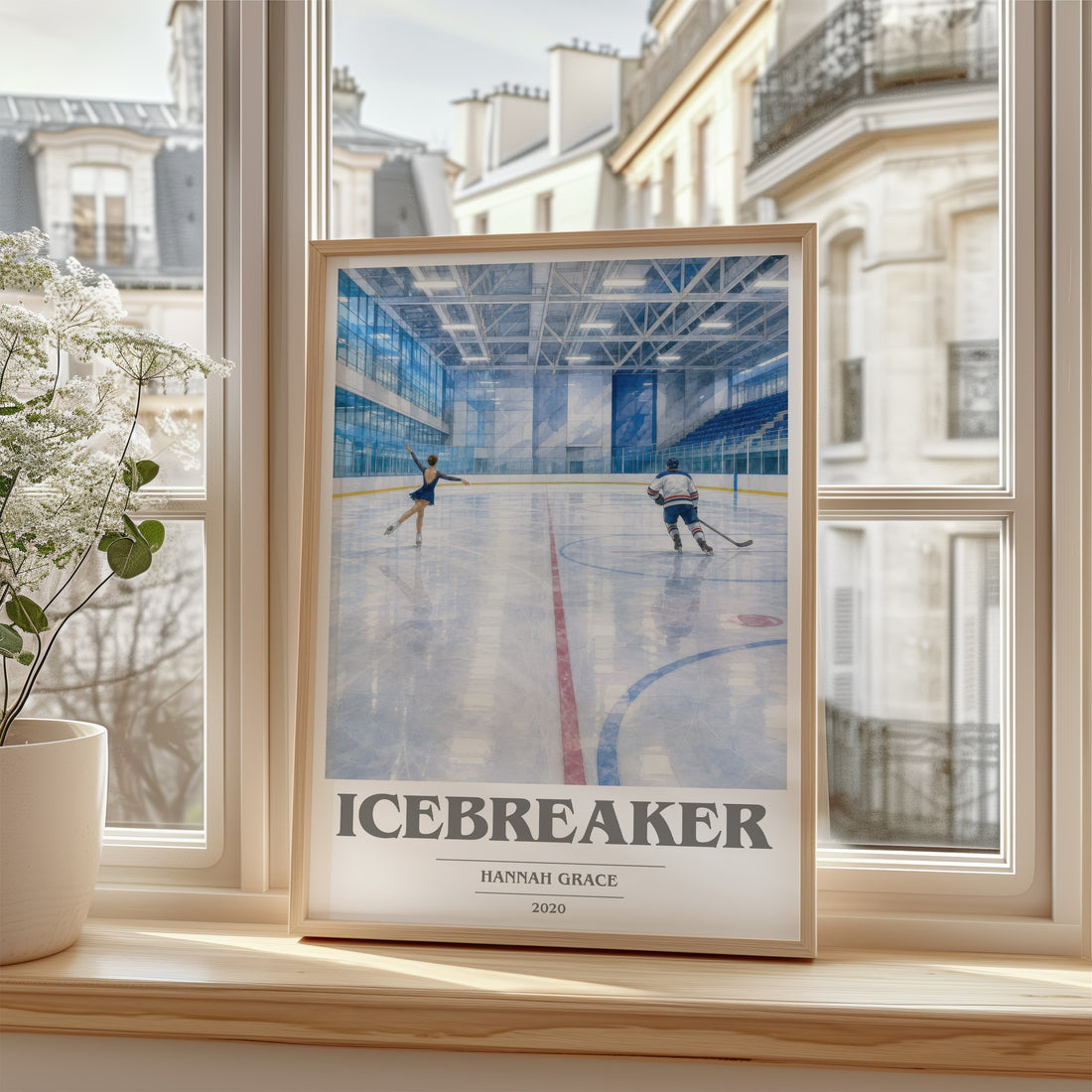Icebreaker book cover poster colour and style options – Hannah Grace book art