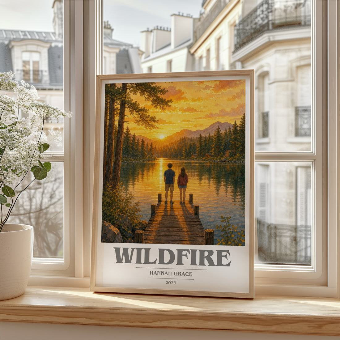 Wildfire book cover poster colour and style options – Hannah Grace book art