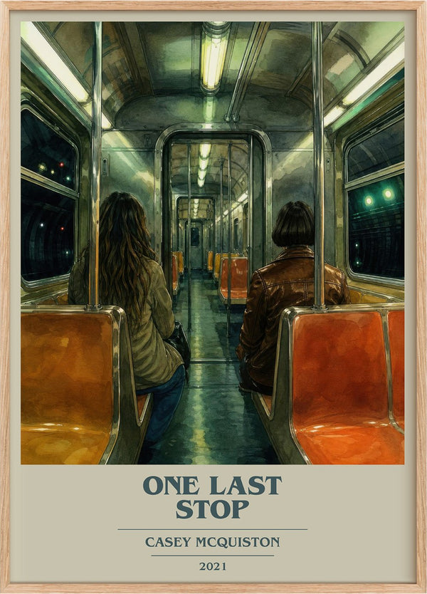 One Last Stop Book Cover Poster by Casey McQuiston