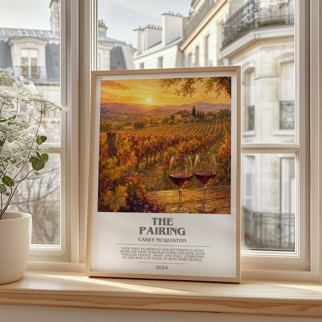 The Pairing bookish poster colour and style options – Casey McQuiston book art