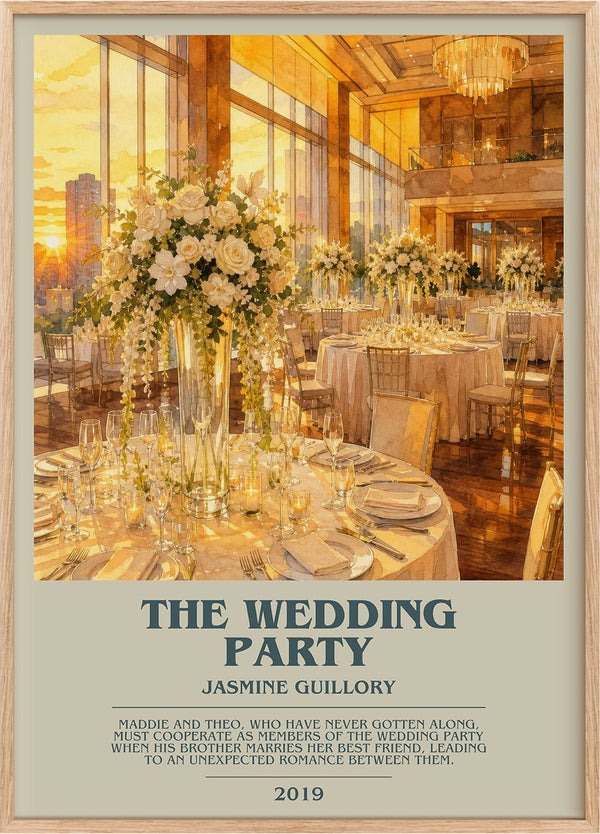 The Wedding Party Bookish Wall Art by Jasmine Guillory