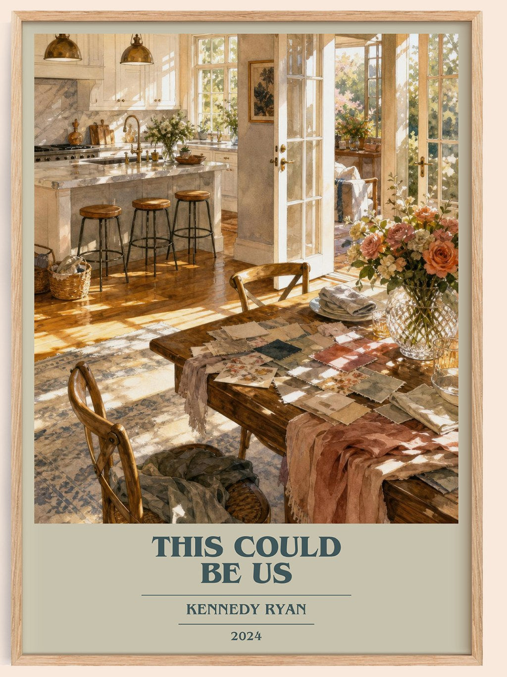 This Could Be Us book cover book poster by Kennedy Ryan – framed literary art print