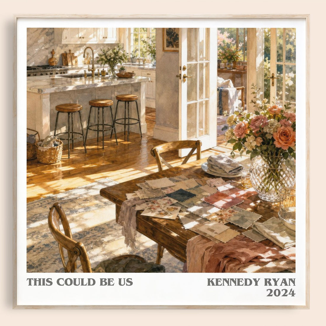 This Could Be Us literary book poster by Kennedy Ryan – framed literary art print