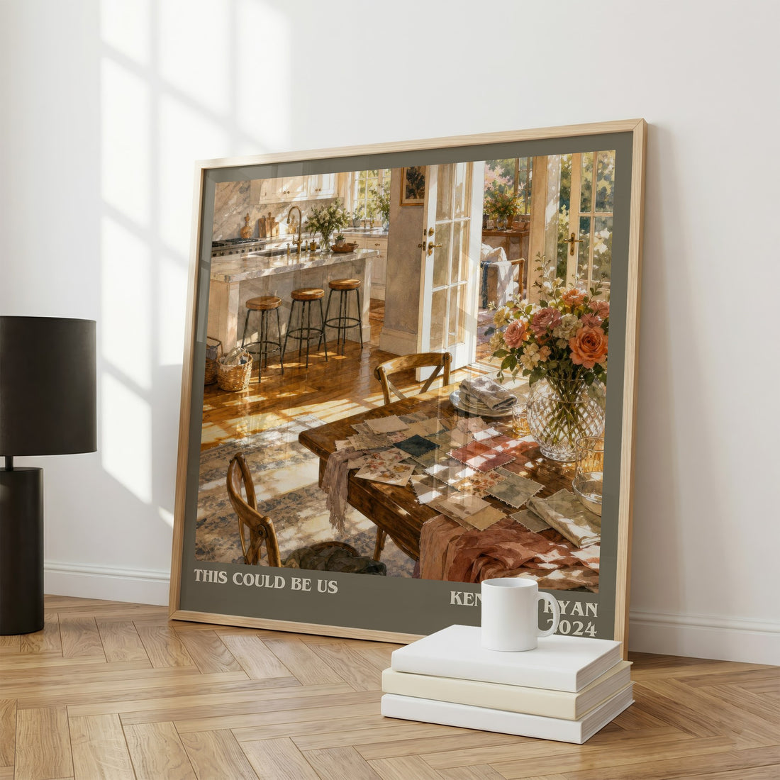 This Could Be Us literary print framed by window – literary home decor