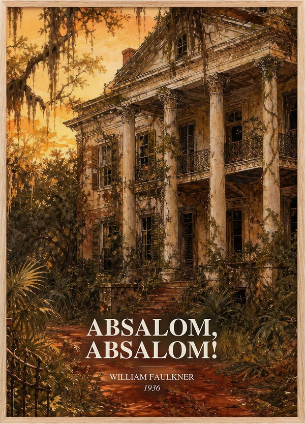 Absalom, Absalom! Book Watercolour Illustration by William Faulkner