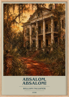 Absalom, Absalom! Book Cover Poster by William Faulkner