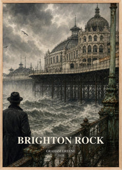 Brighton Rock Book Watercolour Illustration by Graham Greene