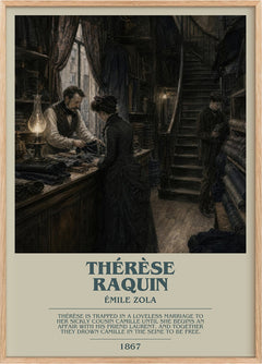 Thérèse Raquin Bookish Wall Art by Émile Zola