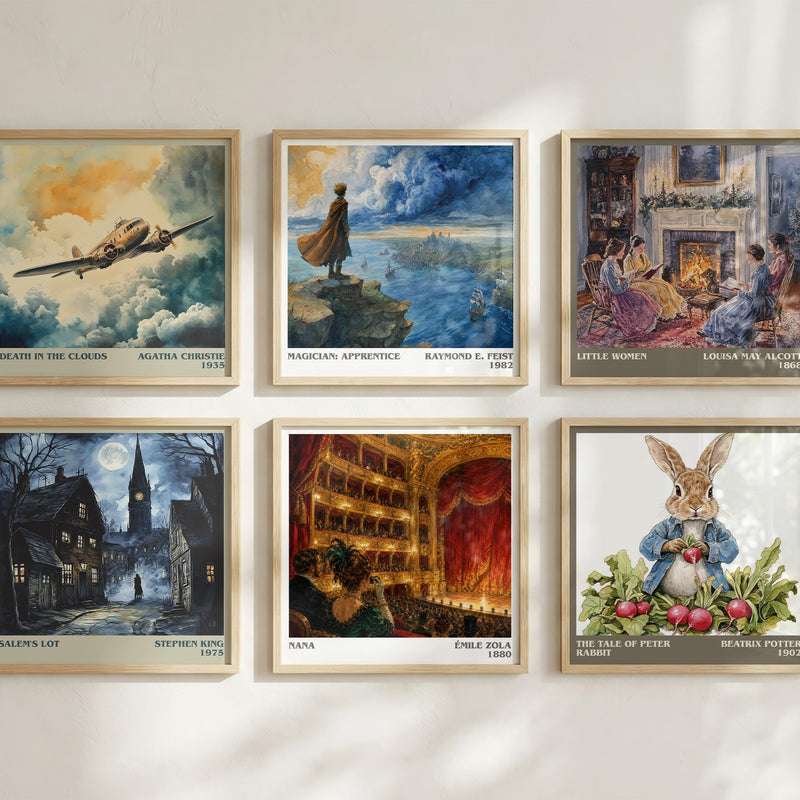 Nana literary art print colour and style options – Émile Zola book art