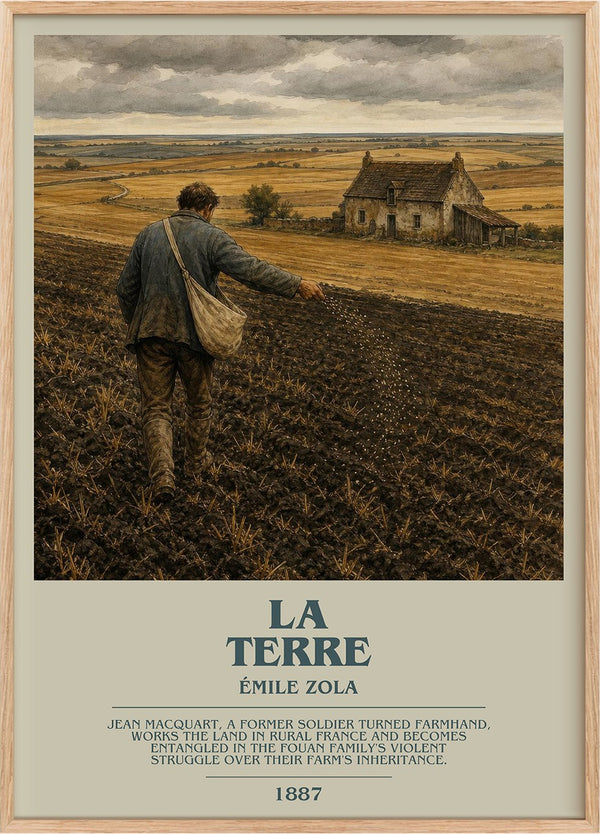 La Terre Bookish Wall Art by Émile Zola