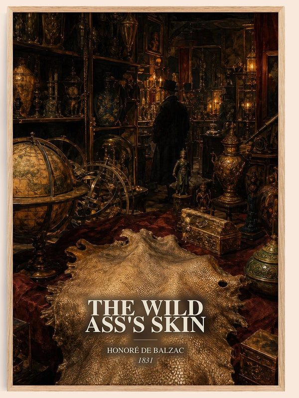 The Wild Ass's Skin watercolour book poster by Honoré de Balzac – framed literary art print