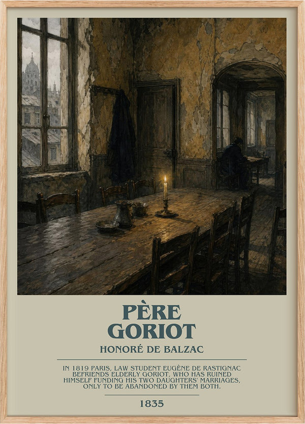 Père Goriot Bookish Wall Art by Honoré de Balzac